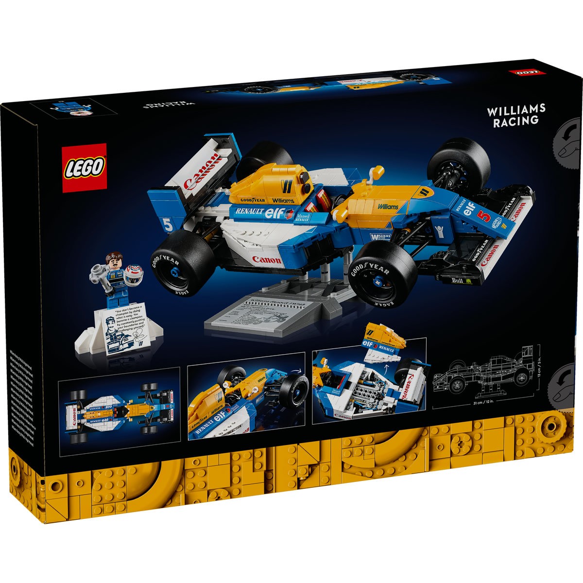 LEGO ICONS WILLIAMS RACING FW14B SI NIGEL MANSELL 10353