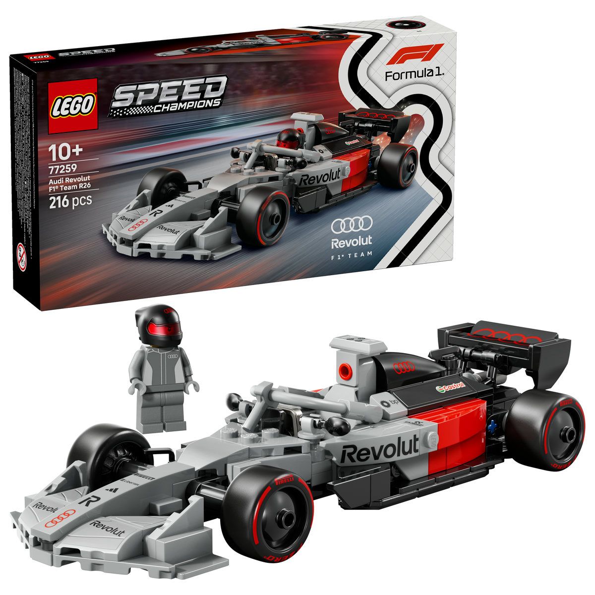LEGO SPEED CHAMPIONS MASINA DE CURSE AUDI REVOLUT F1 TEAM R26 77259