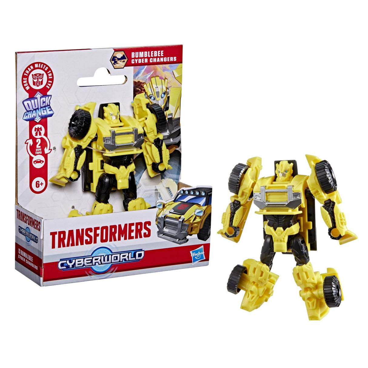 TRANSFORMERS CYBERWORLD ROBOT BUMBLEBEE CONVERTIBIL 10CM