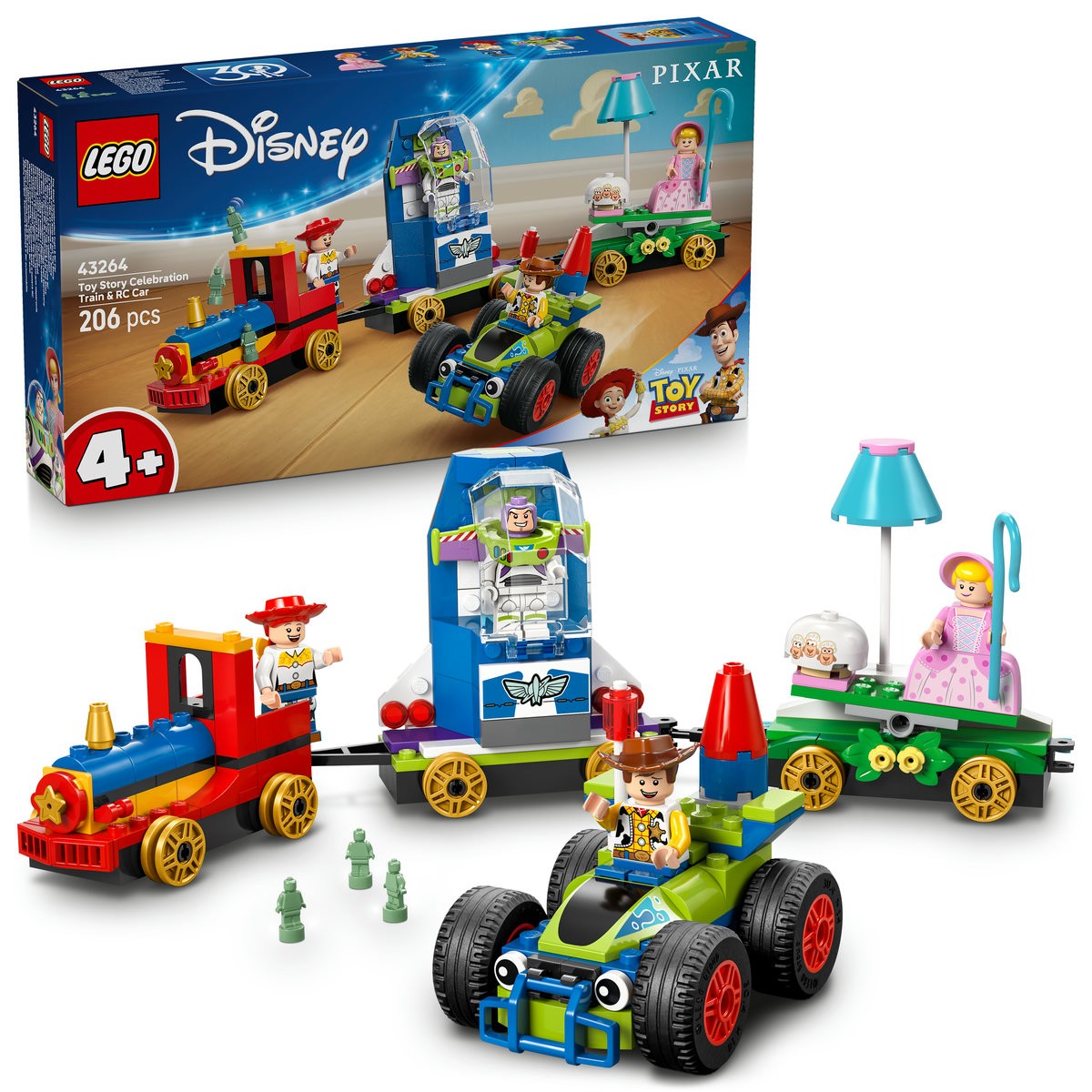 LEGO DISNEY TREN ANIVERSAR SI MASINA RC DIN TOY STORY 43264