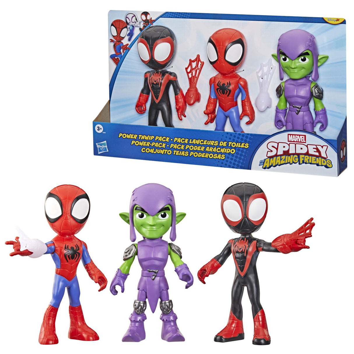 SPIDEY SI PRIETENII LUI UIMITORI MARVEL SET 3 FIGURINE SI ACCESORII