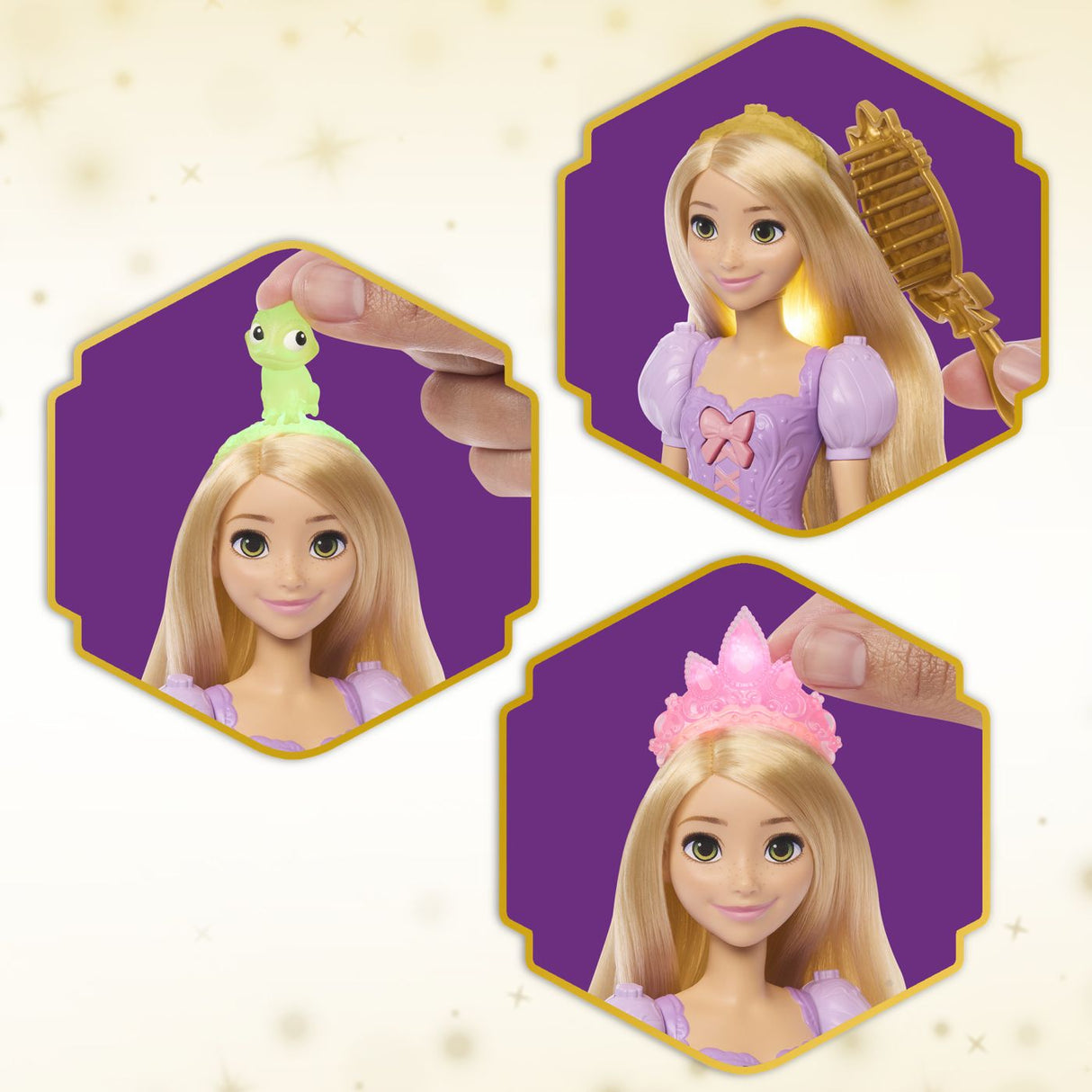 DISNEY PRINCESS SET PARUL MAGIC AL LUI RAPUNZEL CU PAPUSA SI ACCESORII