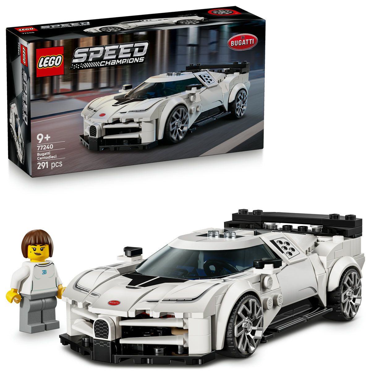 LEGO SPEED CHAMPIONS HIPERMASINA SPORT BUGATTI CENTODIECI 77240