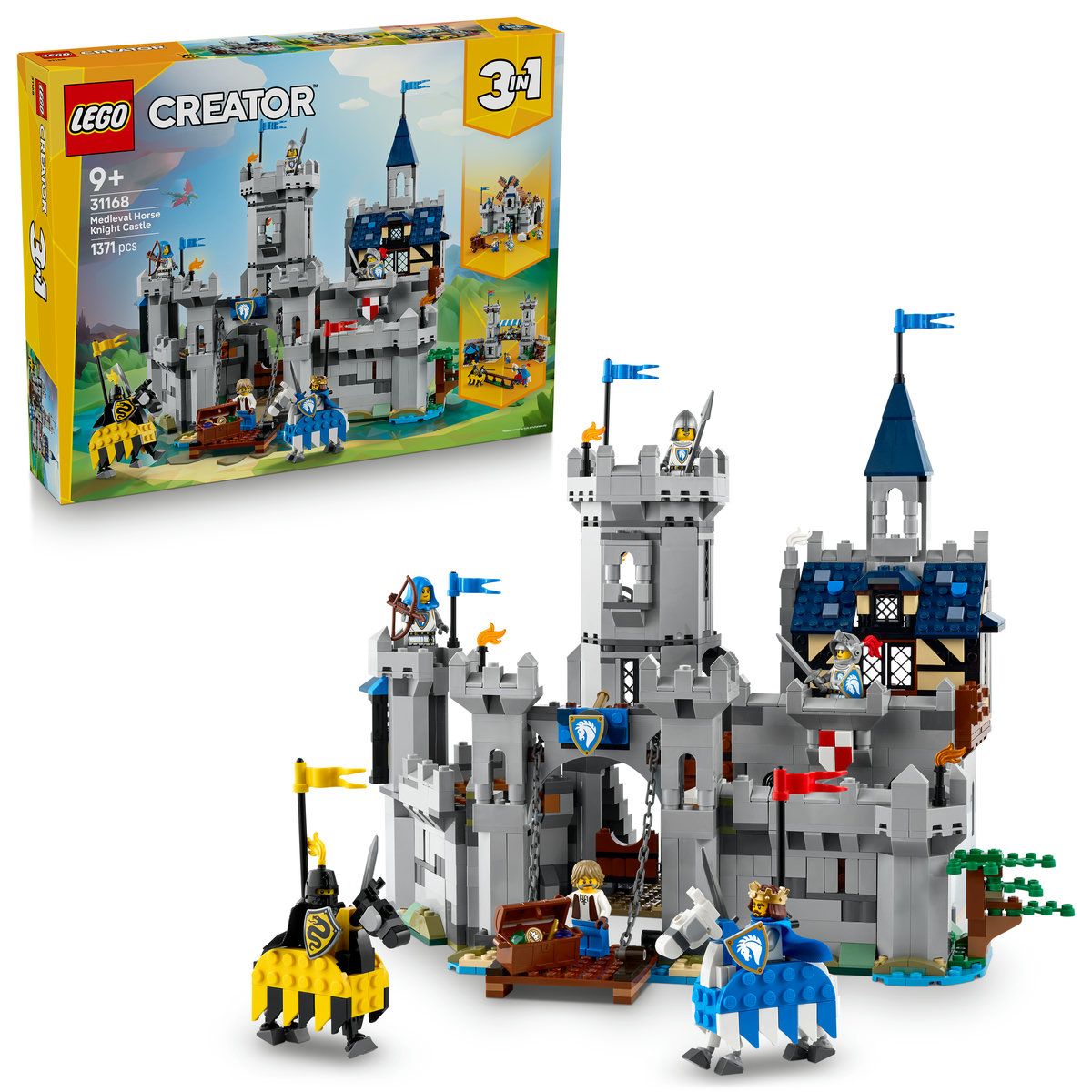 LEGO CREATOR CASTEL MEDIEVAL CU CAI SI CAVALERI 31168