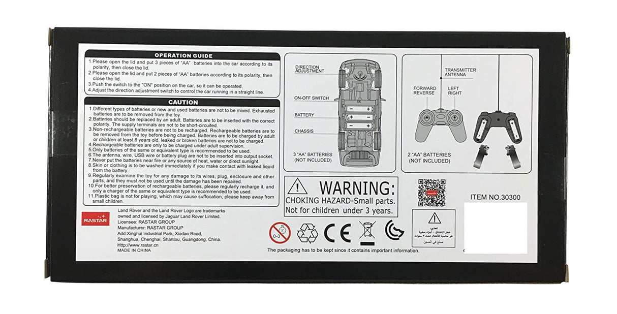 MASINA CU TELECOMANDA RANGE ROVER SPORT NEGRU CU SCARA 1 LA 24