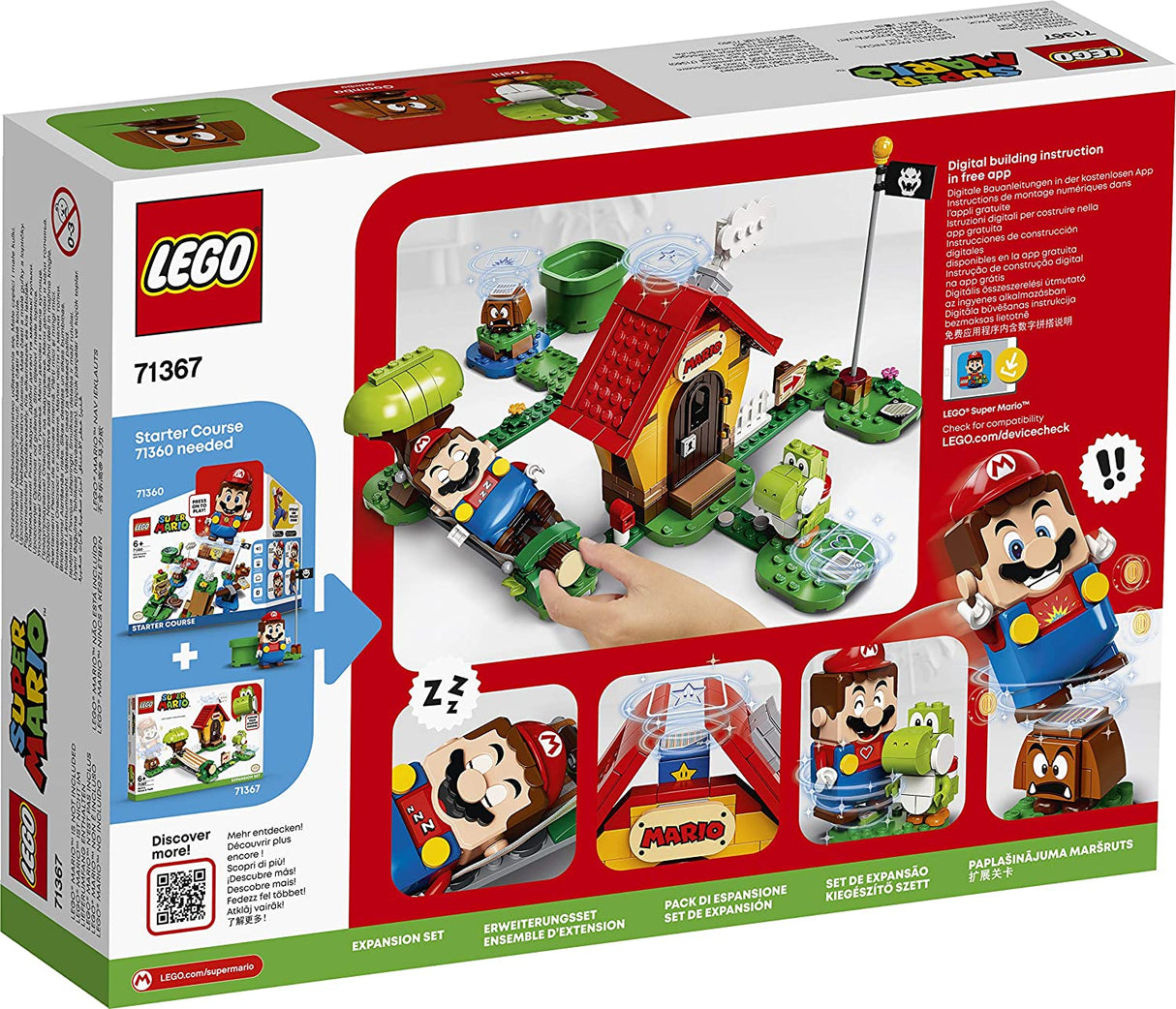 LEGO SUPER MARIO SET DE EXTINDERE CASA LUI MARIO SI YOSHI 71367