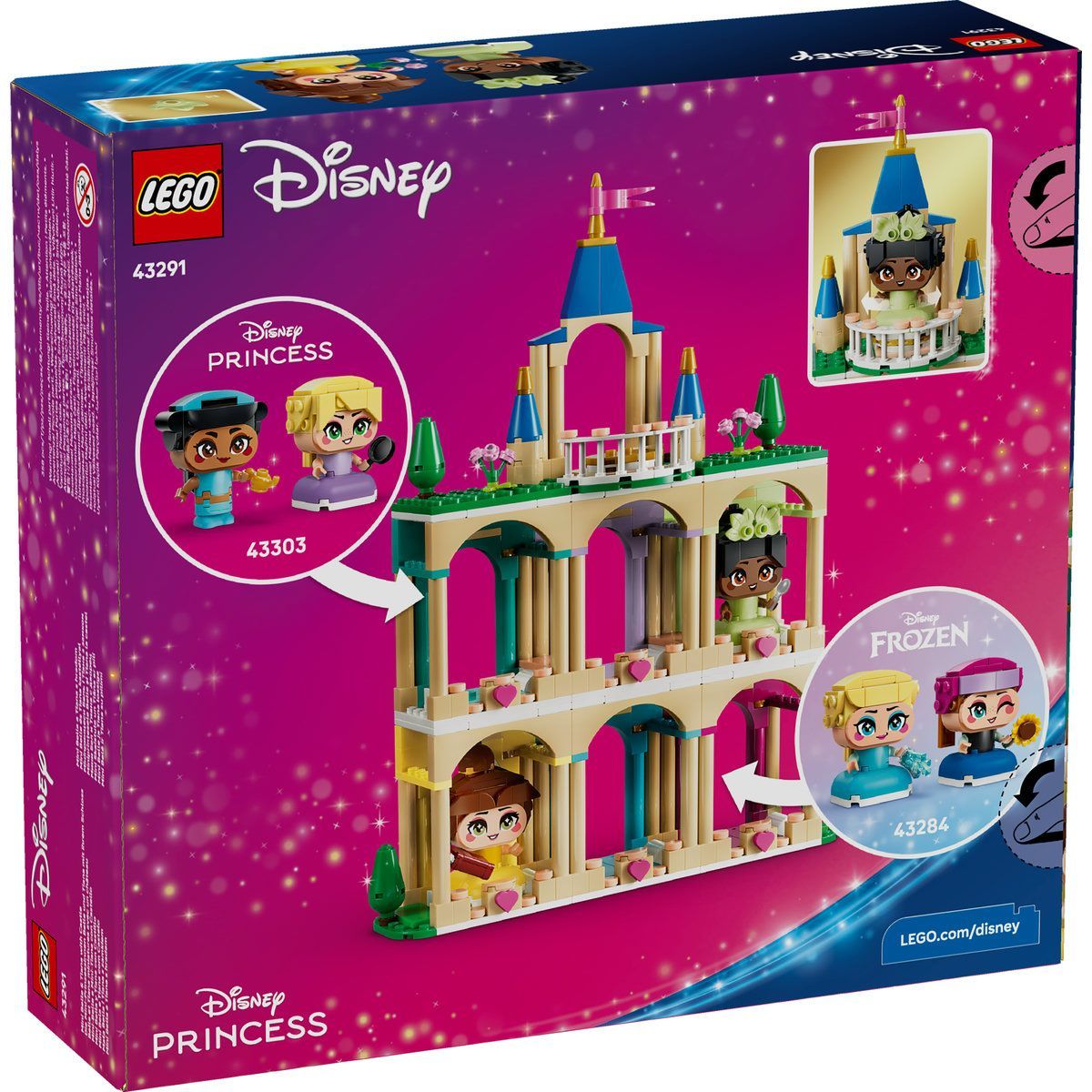 LEGO DISNEY PRINCESS MINIPRINTESELE BELLE SI TIANA LA CASTEL 43291