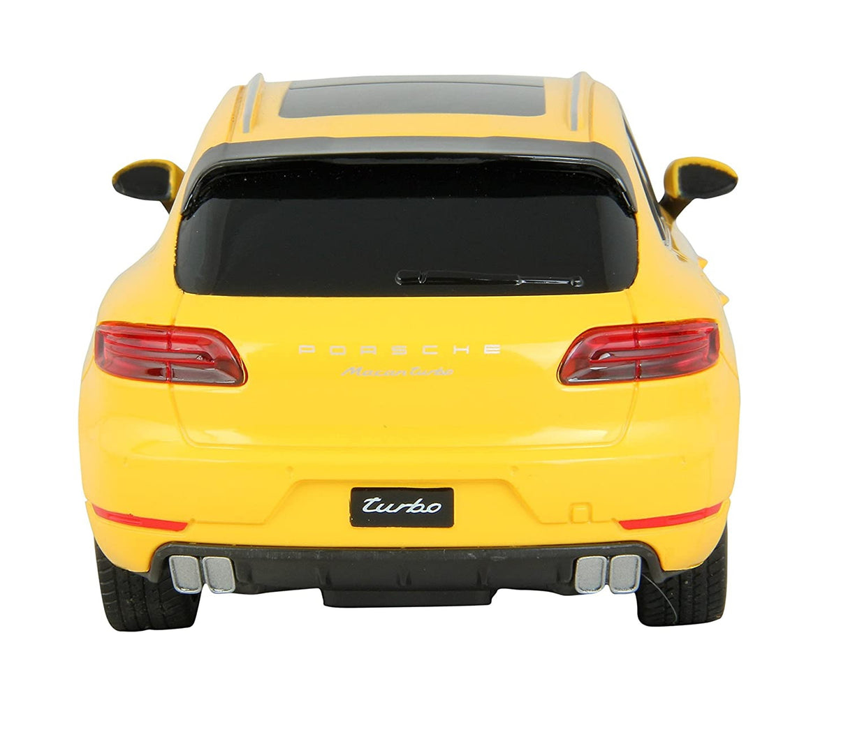 MASINA CU TELECOMANDA PORSCHE MACAN TURBO GALBEN CU SCARA 1 LA 24