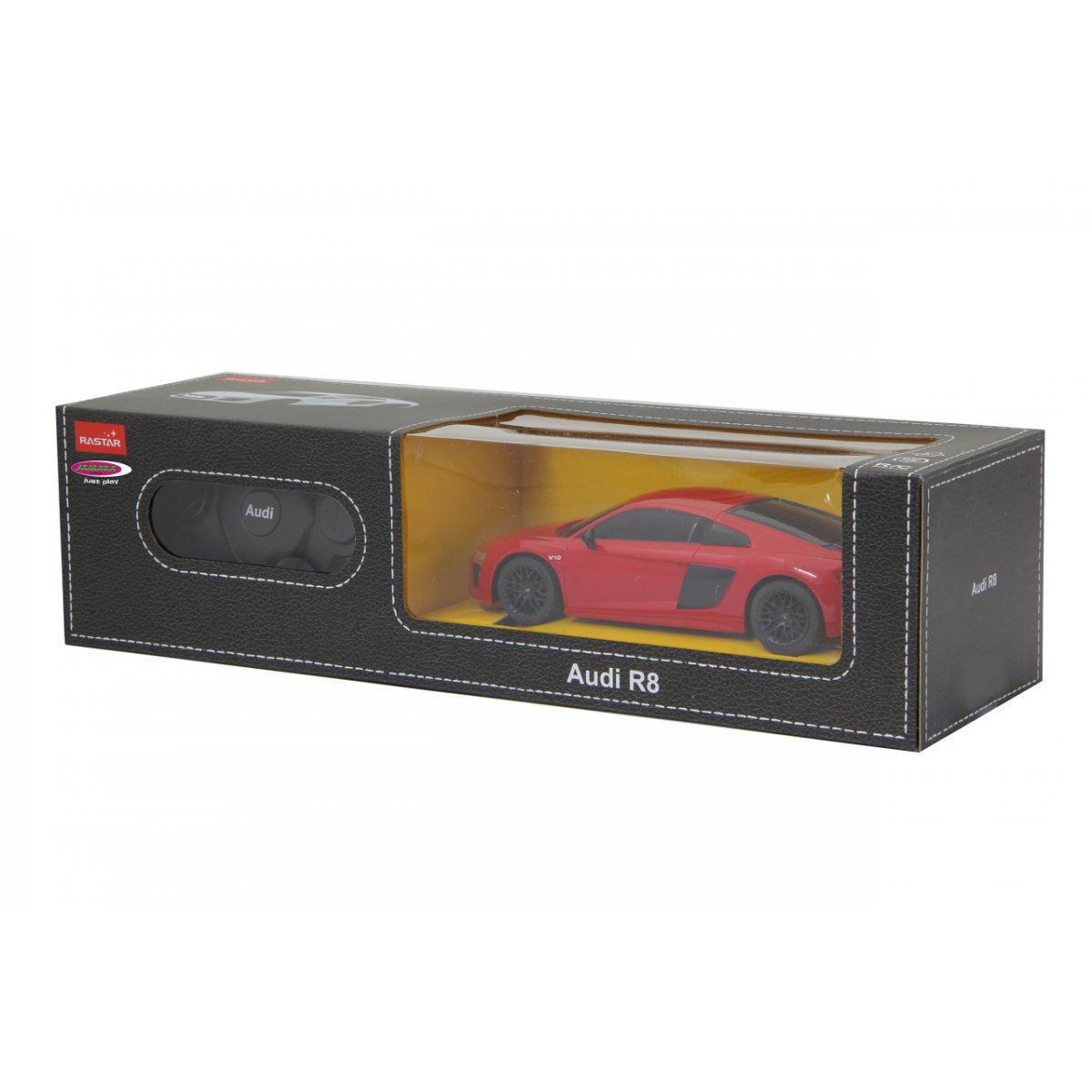 MASINA CU TELECOMANDA AUDI R8 ROSU CU SCARA 1 LA 24