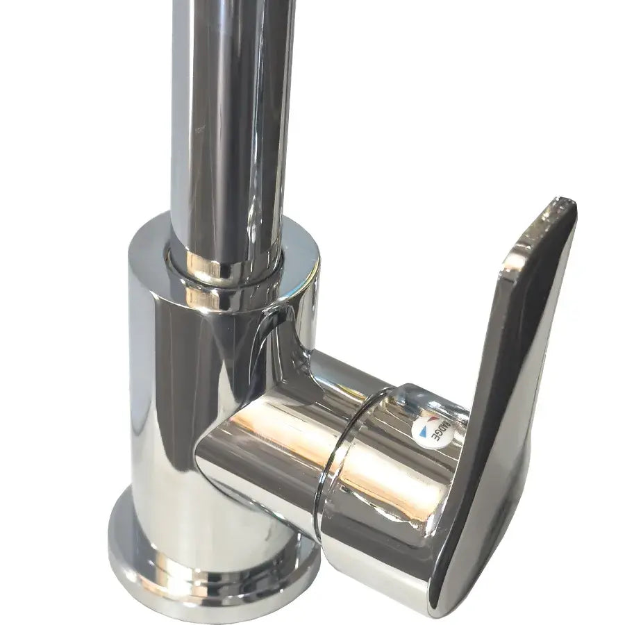 Baterie Bucatarie Inox, Crom, Pipa Rotativa - vivimall.ro