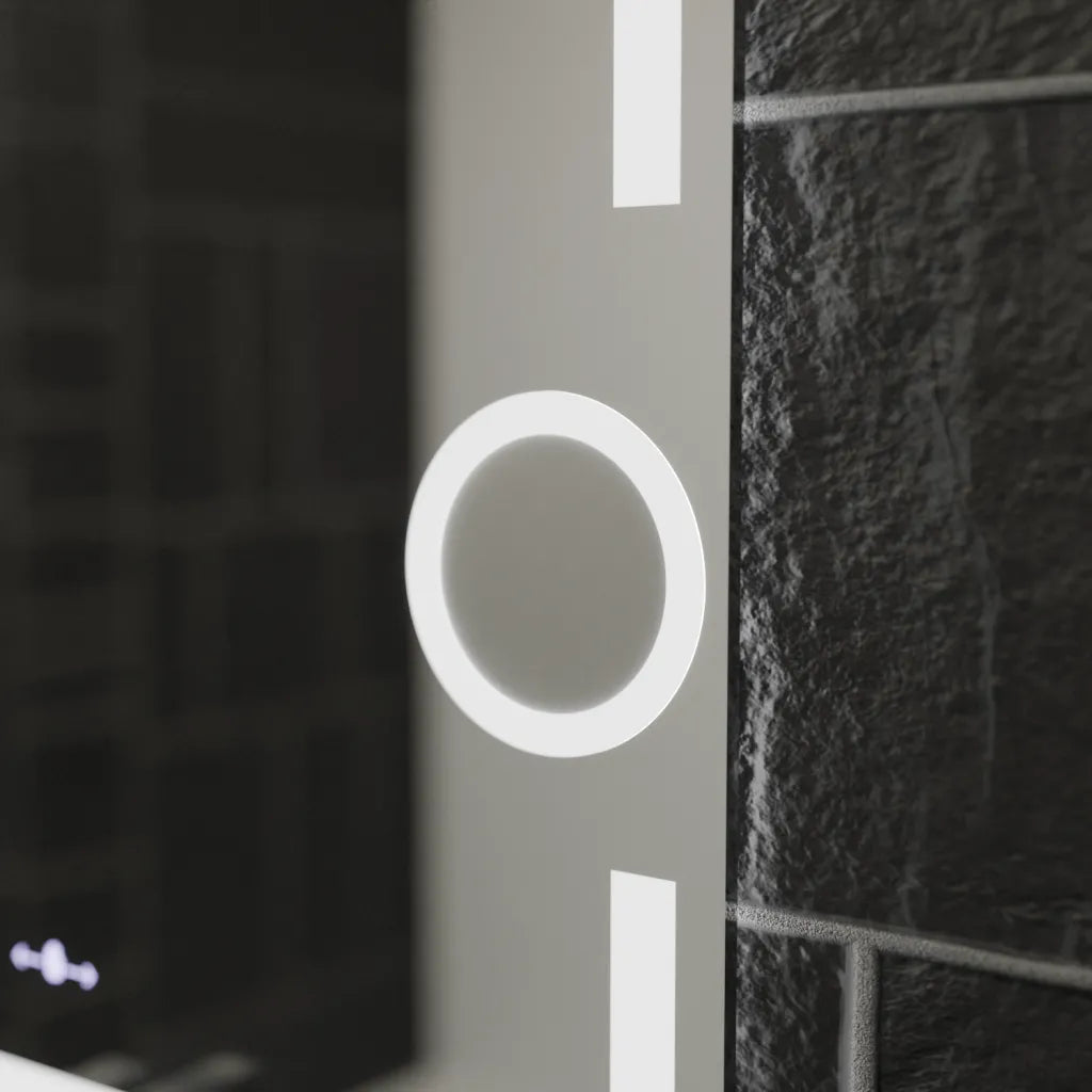 Oglinda Led Rectangulara, Eclat Motionglow Marcello, Sistem Dezaburire, Ceas & Termometru, Lupa Cosmetica - vivimall.ro