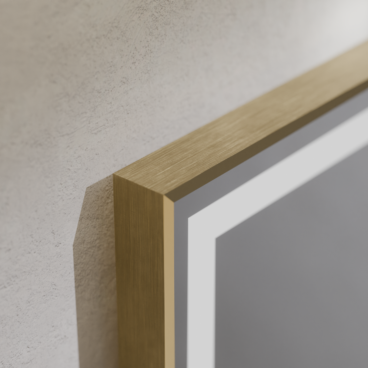 Oglinda Led Rectangulara, Verite Royale Gold Motionglow Marcello, Sistem Dezaburire, Ceas & Termometru - vivimall.ro