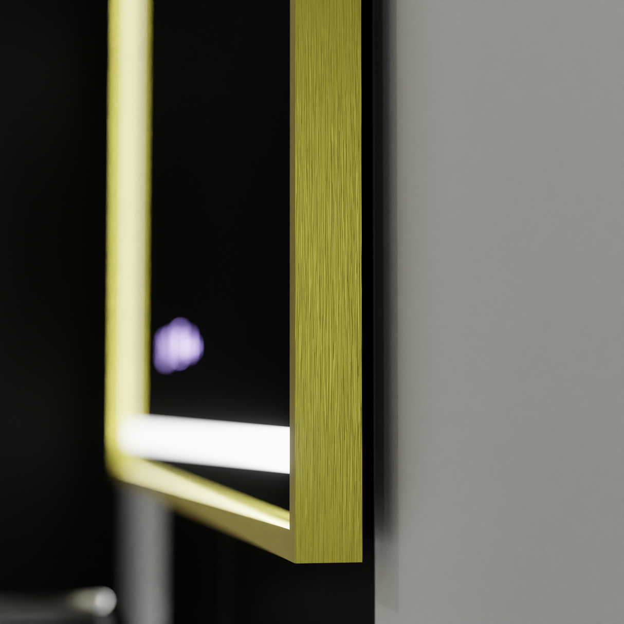Oglinda Led Rectangulara, Verite Royale Gold Motionglow Marcello, Sistem Dezaburire, Ceas & Termometru - vivimall.ro