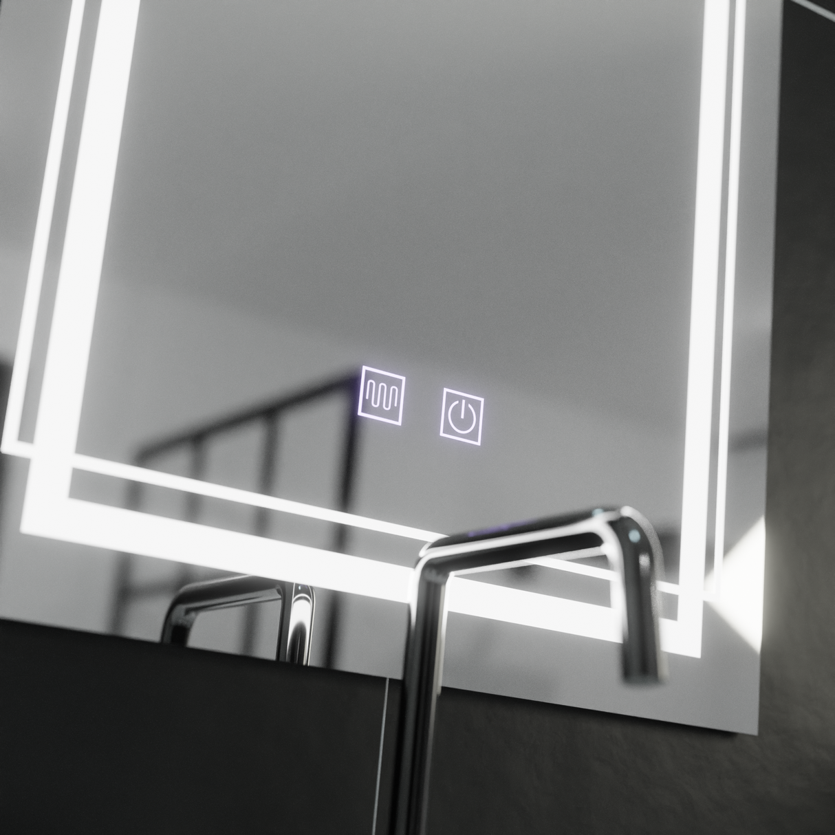 Oglinda Led Rectangulara, Koven Touch, Sistem Dezaburire - vivimall.ro