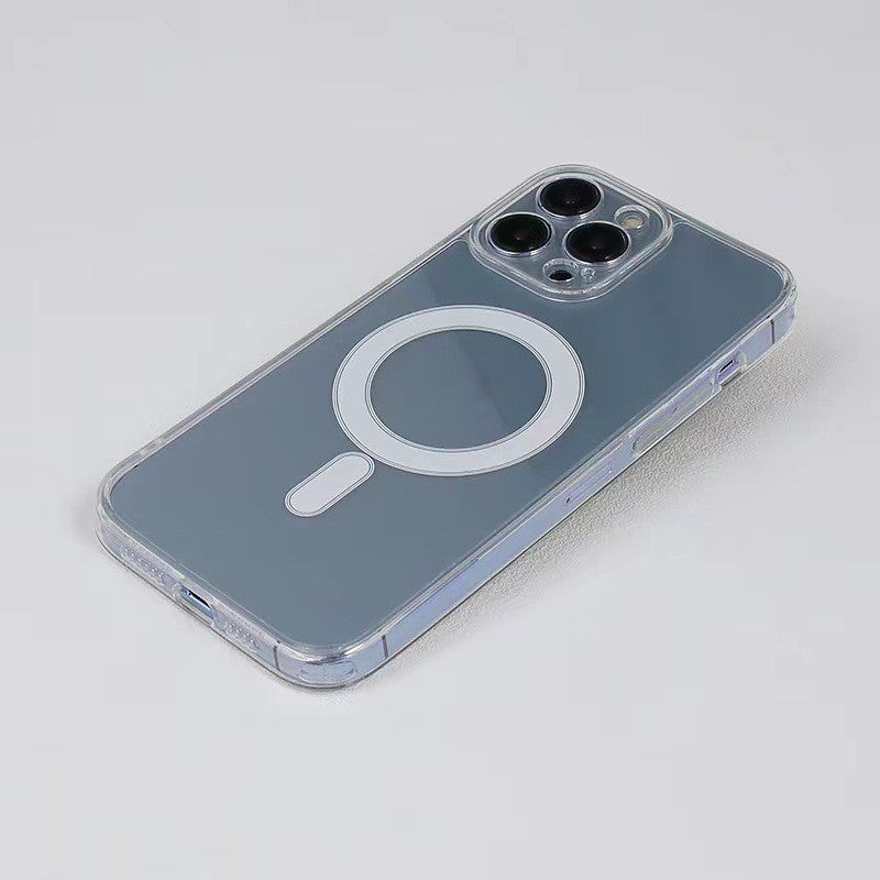 Husa protectie Flippy pentru iPhone 11 Mag Safe, 2 in 1 incarcare si magnet, Silicone, Transparenta - vivimall.ro