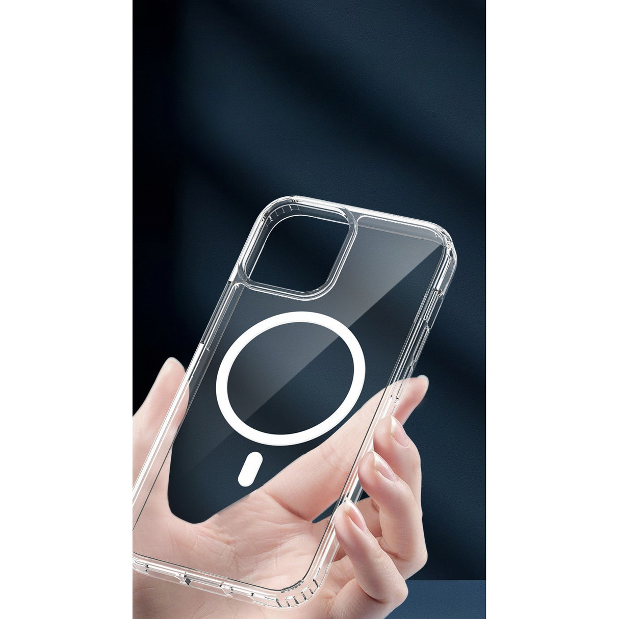 Husa protectie Flippy pentru iPhone 11 Mag Safe, 2 in 1 incarcare si magnet, Silicone, Transparenta - vivimall.ro