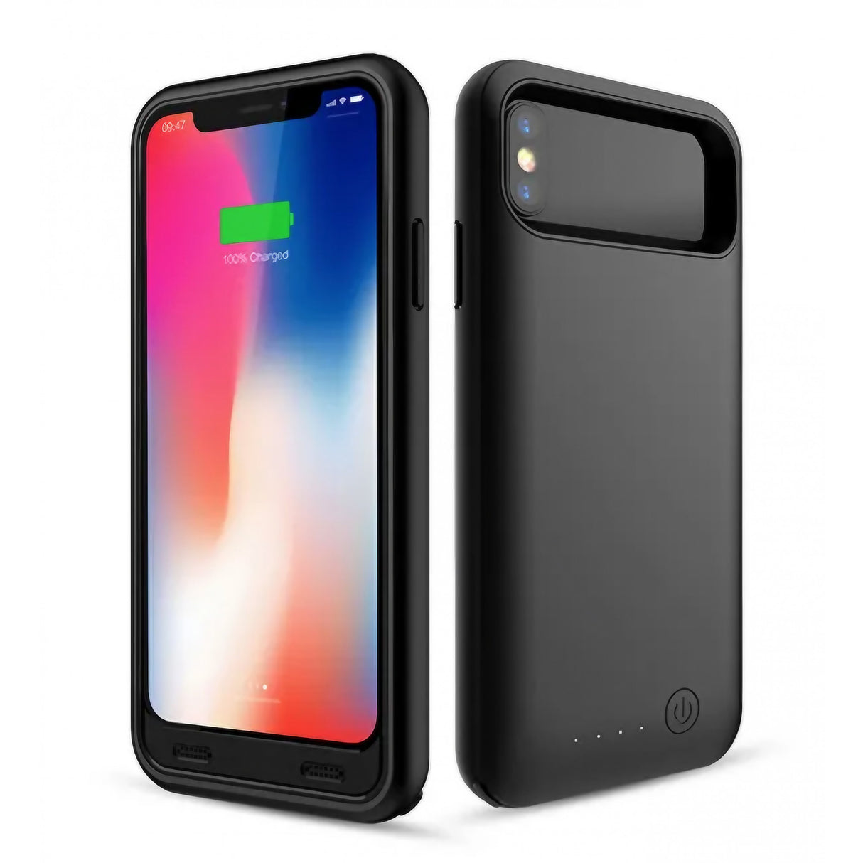 Acumulator extern iFans Battery Case 4000 mAh pentru Apple iPhone X, Negru - vivimall.ro
