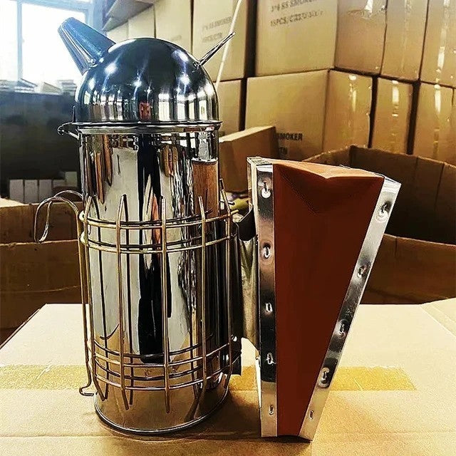 Afumator Apicol, Vivimall, din Inox, 30 x 25 x 10 cm, Gri