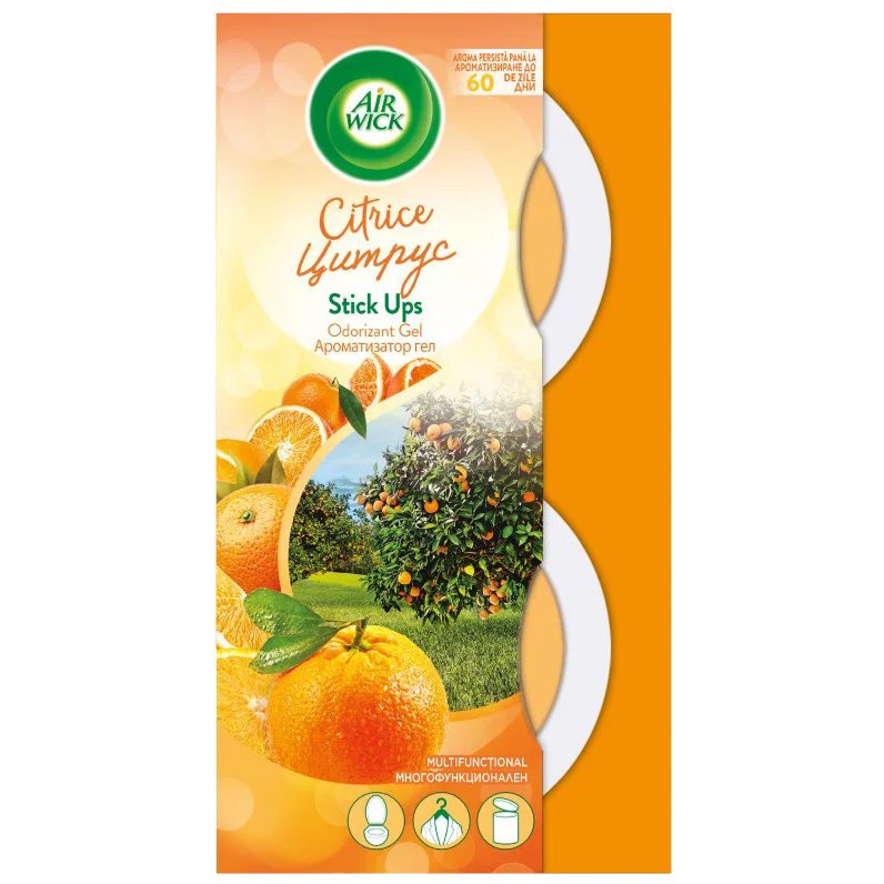 Odorizant Solid pentru Camera, Air Wick, Stick Up, Citrus, Set 2 Bucati - vivimall.ro