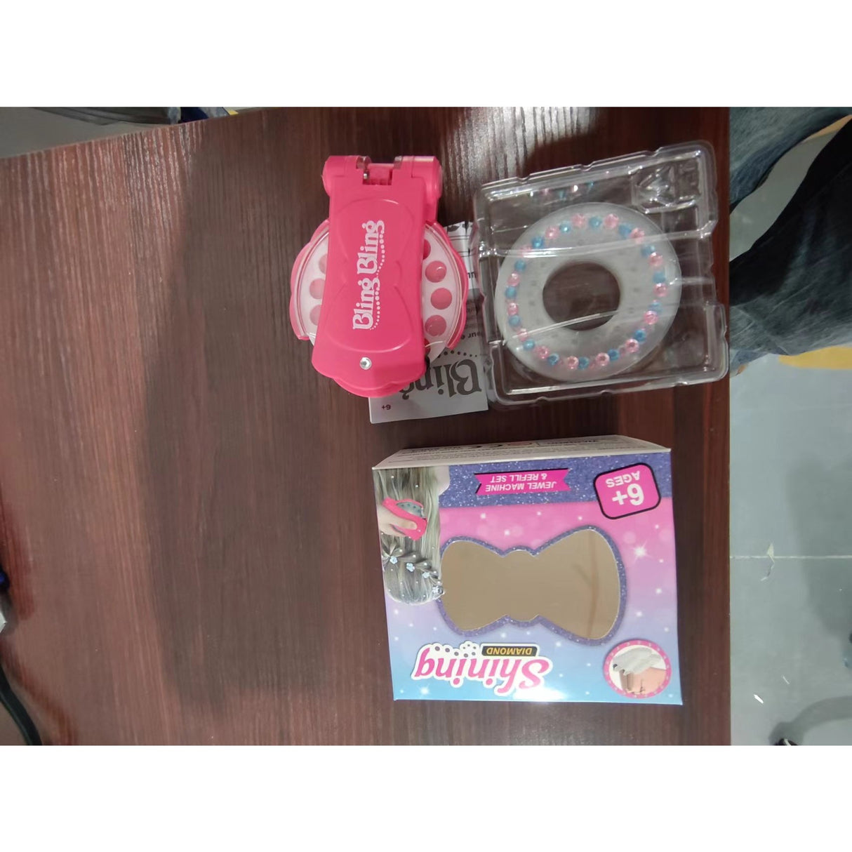 Aparat aplicare strasuri Vivimall, Plastic, 11.5x9.5x8 cm, Multicolor