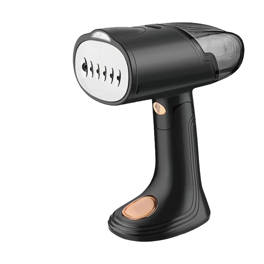 Aparat de Calcat Vertical Portabil cu Abur, Vivimall, Putere 1500W, Rezervor Detasabil de 138ml, Priza, Functie Anti Calcar si Auto Curatare, Pliabil, cu Perie, 20x10.5x8 cm, Negru