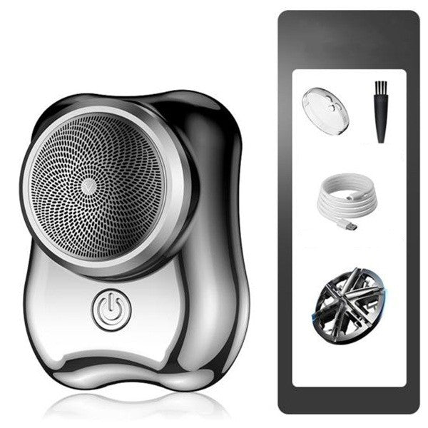 Aparat de Ras Electric, Vivimall, Portabil, Incarcare USB Type-C, Autonomie >60 min, 6.5 x 4.5 x 4 cm, 5V, 3.7W, Negru