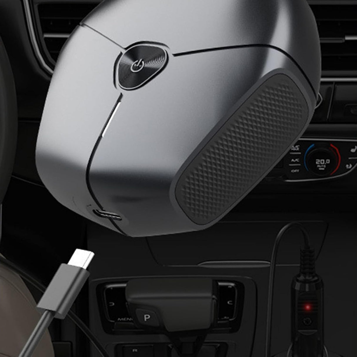 Aparat de Ras Portabil, Vivimall, 8W, Autonomie 60 min, Incarcare Cablu Type C Inclus, Periuta de Curatare, Husa, Reincarcabil, 7.3x7.5x3.3 cm, Negru