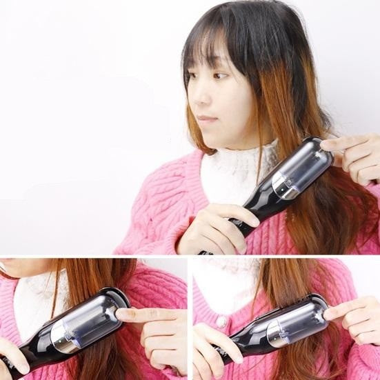 Aparat de Reparare a Varfurilor Despicate, Flippy, Netezirea Firului de Par, din ABS+PC, cu Ioni Negativi, Baterie 500 mAh, 24.8 x 5.3 x 5 cm, Mov