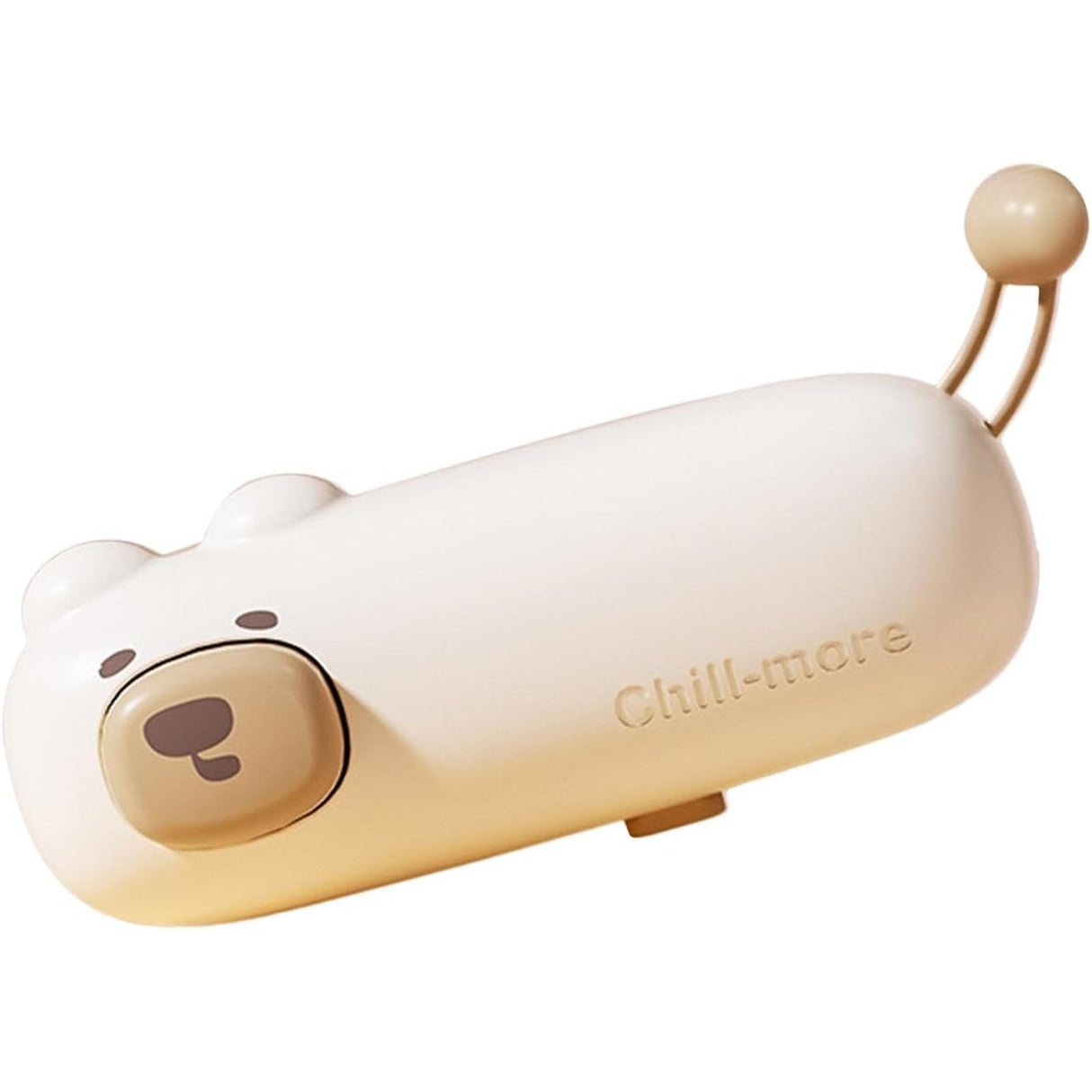 Aparat de Sigilat Ambalaje, Vivimall, Incarcare USB Tip C, 400 mAh, 10.2 x 3.7 x 4.3 cm, Model Ursulet, Maro