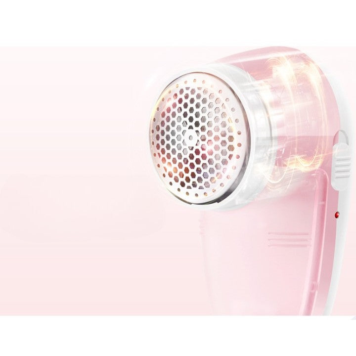 Aparat Pentru Curatat Scame, Par Si Praf, Vivimall, Pentru Diferite Tipuri De Material, Cu Lame Din Otel Inoxidabil, Incarcare Prin USB Type-C, Cu Perie De Curatare si Cablu USB Incluse, 13x7 cm, Roz - vivimall.ro