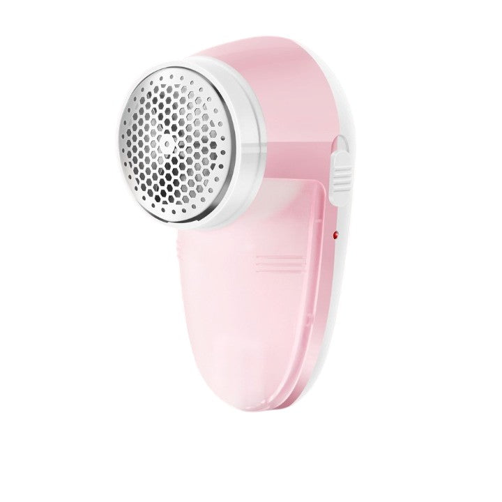 Aparat Pentru Curatat Scame, Par Si Praf, Vivimall, Pentru Diferite Tipuri De Material, Cu Lame Din Otel Inoxidabil, Incarcare Prin USB Type-C, Cu Perie De Curatare si Cablu USB Incluse, 13x7 cm, Roz - vivimall.ro