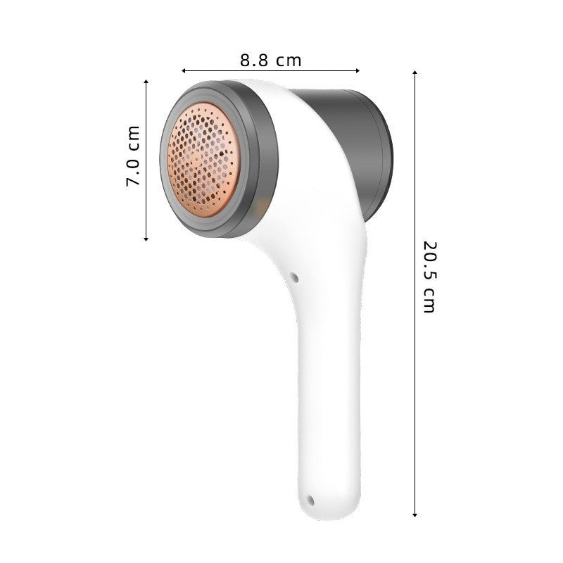 Aparat Scame si Par Haine, Vivimall, Electric, USB inclus, Periuta Curatare, pentru Diferite Tesaturi, 3 Trepte, 20.5 x 8.8 x 7 cm, Alb - vivimall.ro