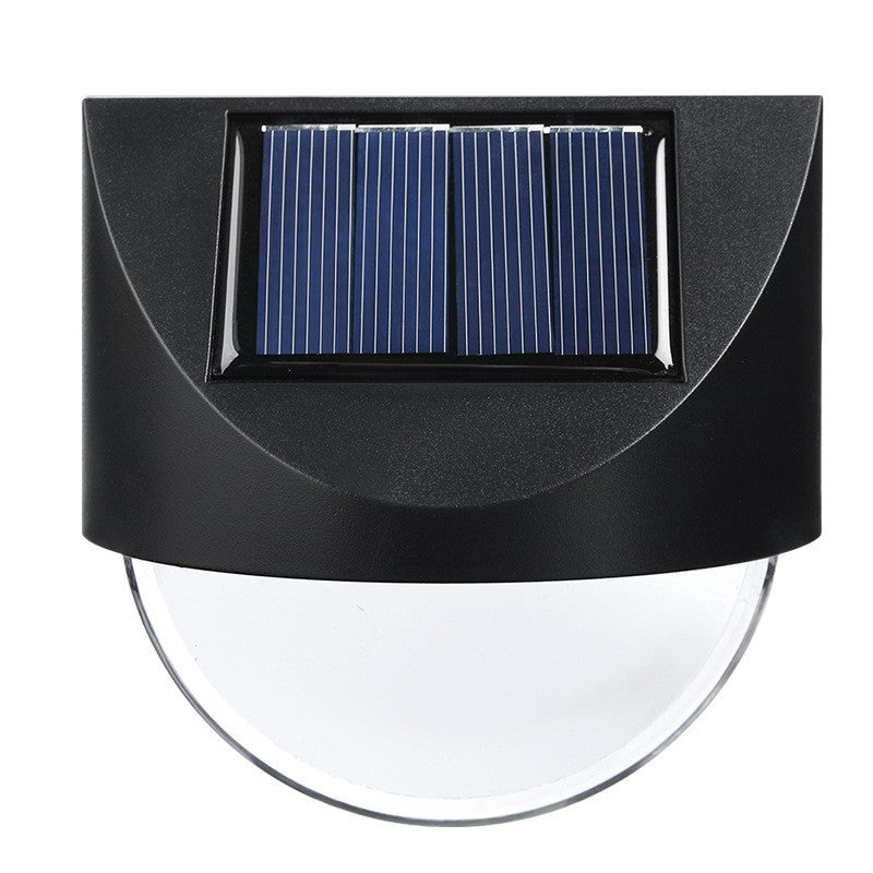 Aplica solara LED Vivimall, ABS/Policarbonat, rezistent la apa IP65, 1 LED, pentru gradina, casa, balcon, terasa, 1.2V, 600mah, 8.8 x 8.5 cm, alb rece