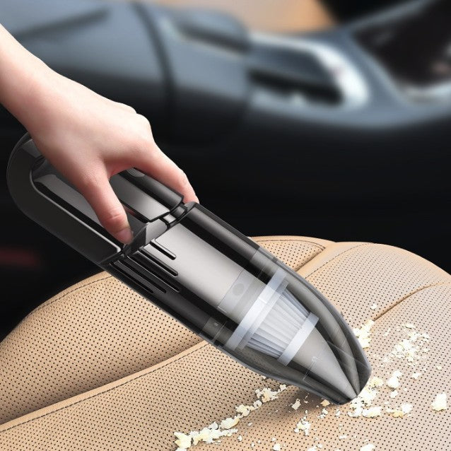 Aspirator Auto cu Incarcare Wireless, Flippy, Aspirator Vacuum pentru Masina Casa, cu dubla utilizare, Putere 120W, 30 x 7.5 x 7.5 cm, Negru - vivimall.ro