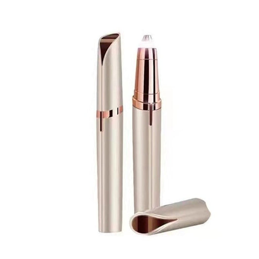 Trimmer Facial, Pentru Sprancene, Incarcare Usb, Din Abs, Sampanie - vivimall.ro