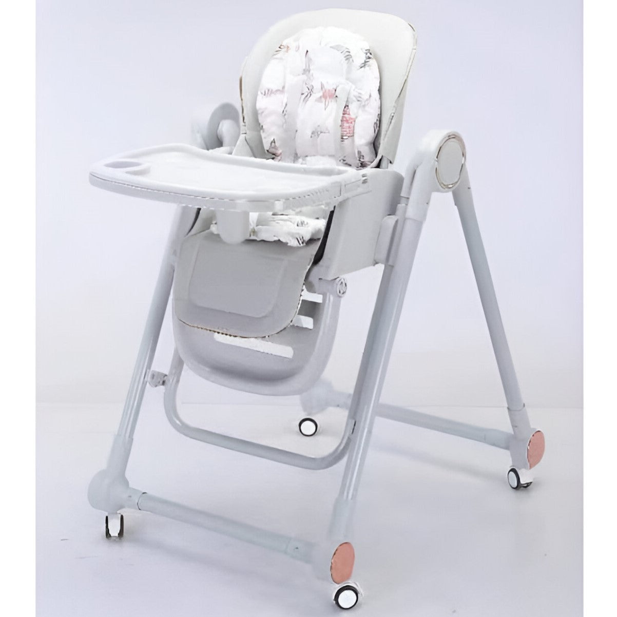 Scaun De Masa Pentru Bebelusi Si Copii, Tavita Si Husa Detasabile, Multifuncțional, Stabil, Centura De Siguranta, Inaltime Ajustabila, Spatar Reglabil Moale, Balansoar, De La 6 Luni