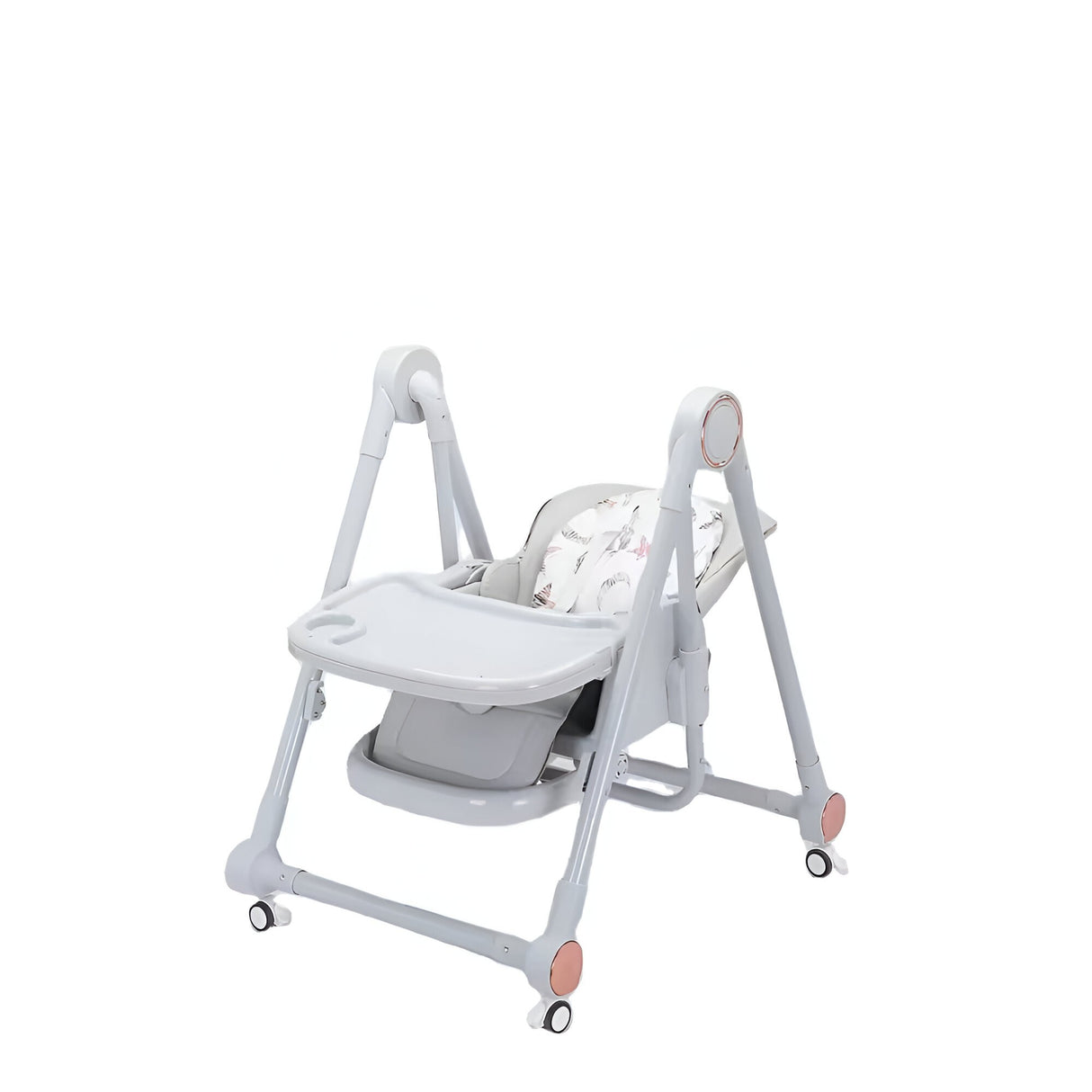 Scaun De Masa Pentru Bebelusi Si Copii, Tavita Si Husa Detasabile, Multifuncțional, Stabil, Centura De Siguranta, Inaltime Ajustabila, Spatar Reglabil Moale, Balansoar, De La 6 Luni