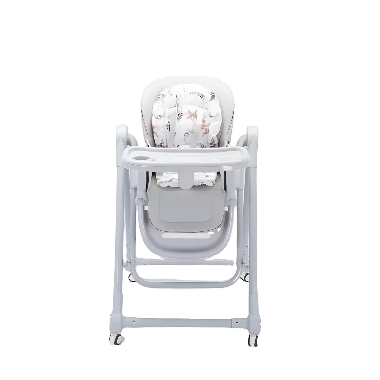 Scaun De Masa Pentru Bebelusi Si Copii, Tavita Si Husa Detasabile, Multifuncțional, Stabil, Centura De Siguranta, Inaltime Ajustabila, Spatar Reglabil Moale, Balansoar, De La 6 Luni