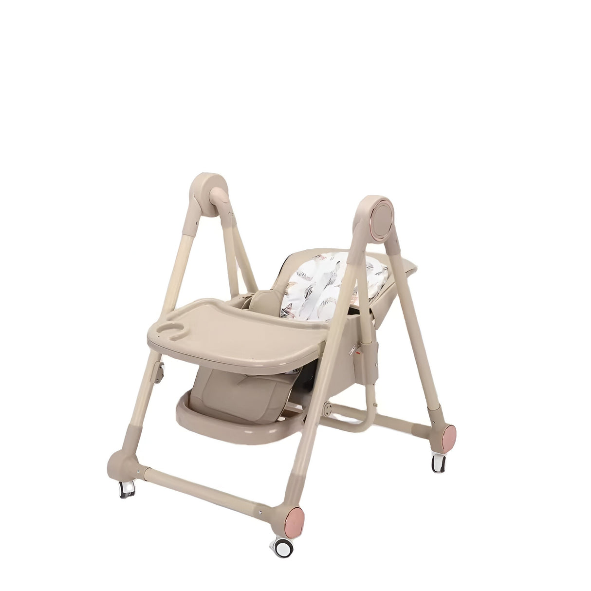 Scaun De Masa Pentru Bebelusi Si Copii, Tavita Si Husa Detasabile, Multifuncțional, Stabil, Centura De Siguranta, Inaltime Ajustabila, Spatar Reglabil Moale, Balansoar, De La 6 Luni