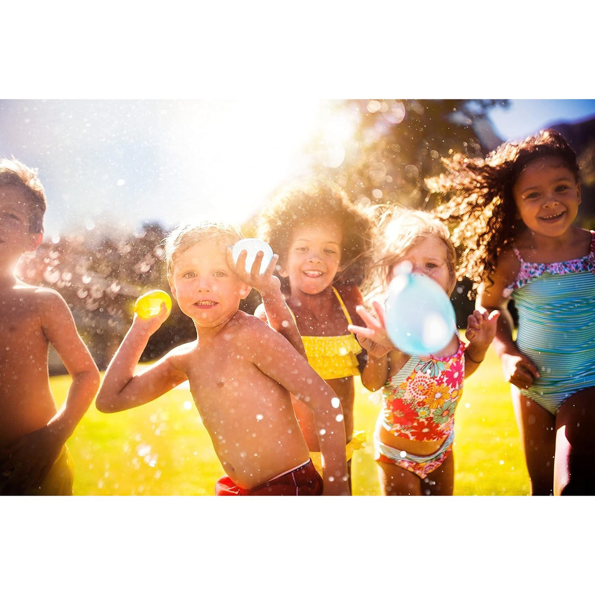 Set 300 de Baloane cu Apa, Flippy, Rezervor de Apa de Umplut, 1.5L, Autosigilate, 34 x 27 x 10 cm, Multicolor