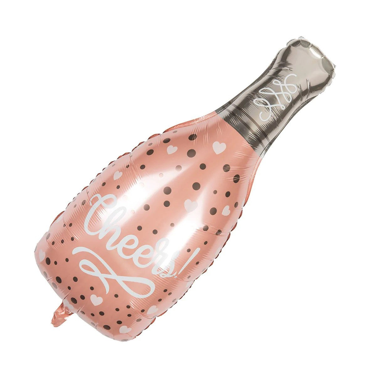 Balon Din Folie Metalizata, Figurine, Model Sticla De Sampanie, Ambalaj Individual, Pai Inclus, Umflare Cu Aer Sau Heliu,