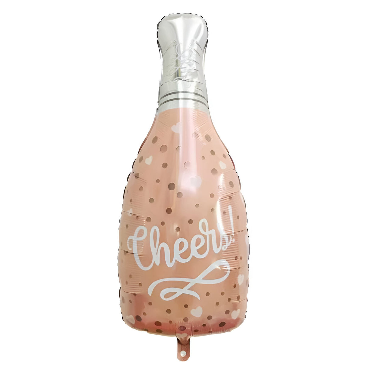Balon Din Folie Metalizata, Figurine, Model Sticla De Sampanie, Ambalaj Individual, Pai Inclus, Umflare Cu Aer Sau Heliu,