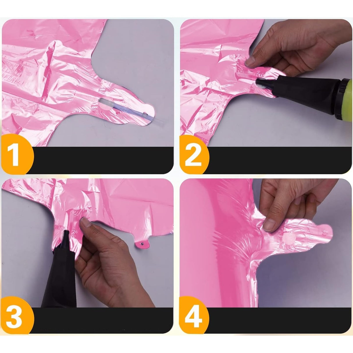 Balon din Folie Vivimall, Cifra 8, 81 cm, Pentru Aer sau Heliu, Bulk, Roz - vivimall.ro