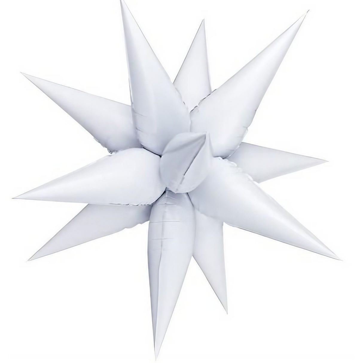 Balon Din Folie Metalizata, Figurina Stea 3D, 66 Cm, Ambalaj Individual, Pai Inclus, Umflare Cu Aer Sau Heliu,