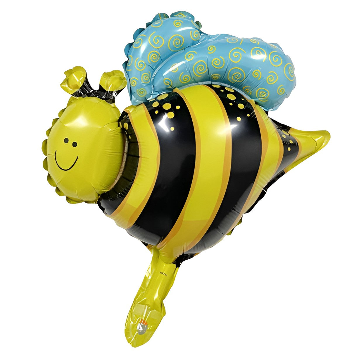 Balon din Folie Metalizata, Flippy, Mini Figurine, Model Albinuță, 36x42cm, Ambalaj Individual, Pai Inclus, Umflare cu Aer sau Heliu, Multicolor