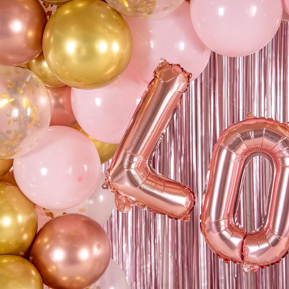 Balon Folie Metalizata Litera L, Vivimall, 40 cm, Umflati cu Heliu sau Aer, Ambalaj Individual, Pai inclus, Rose Gold - vivimall.ro