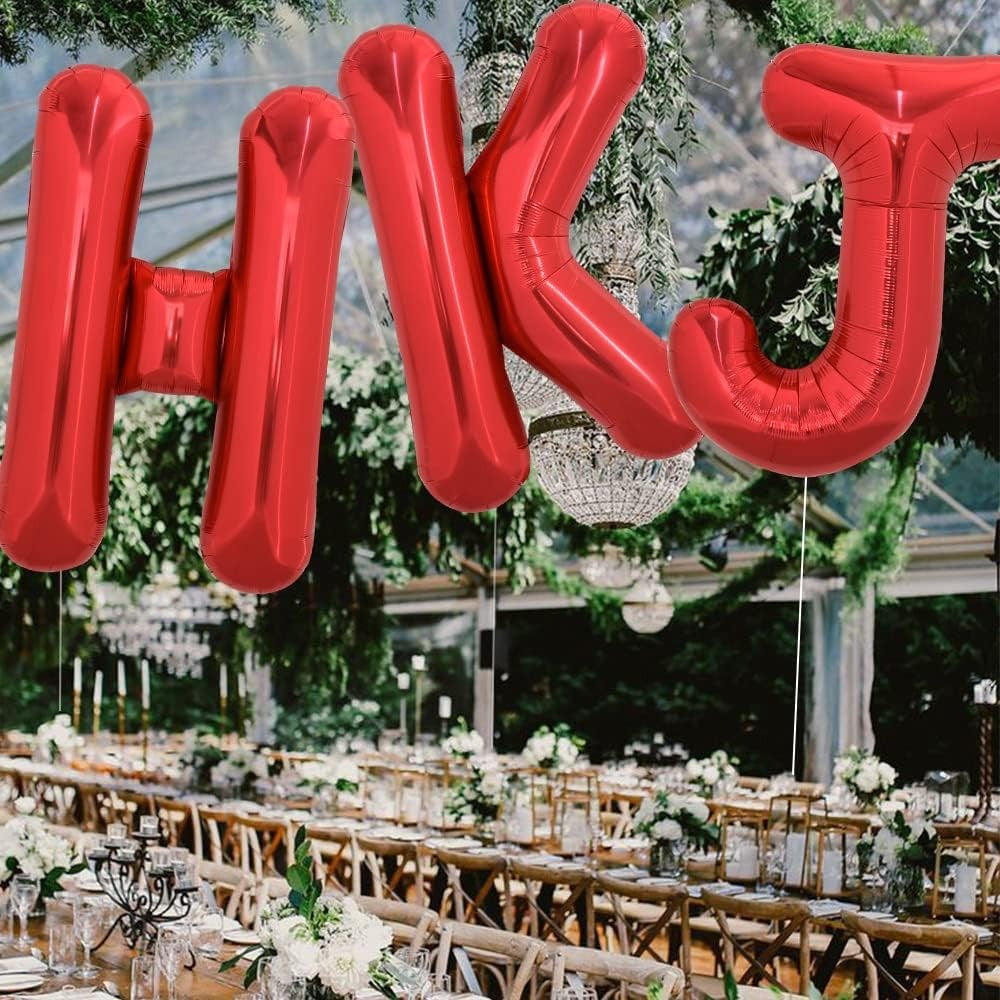 Balon Folie Metalizata Litera J, Vivimall, 40 cm, Umflati cu Heliu sau Aer, Ambalaj Individual, Pai inclus, Rosu - vivimall.ro