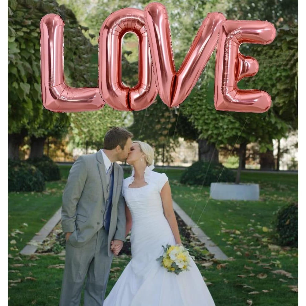 Balon Folie Metalizata Litera L, Vivimall, 100 cm, Umflati cu Heliu sau Aer, Ambalaj Individual, Pai inclus, Rose Gold - vivimall.ro