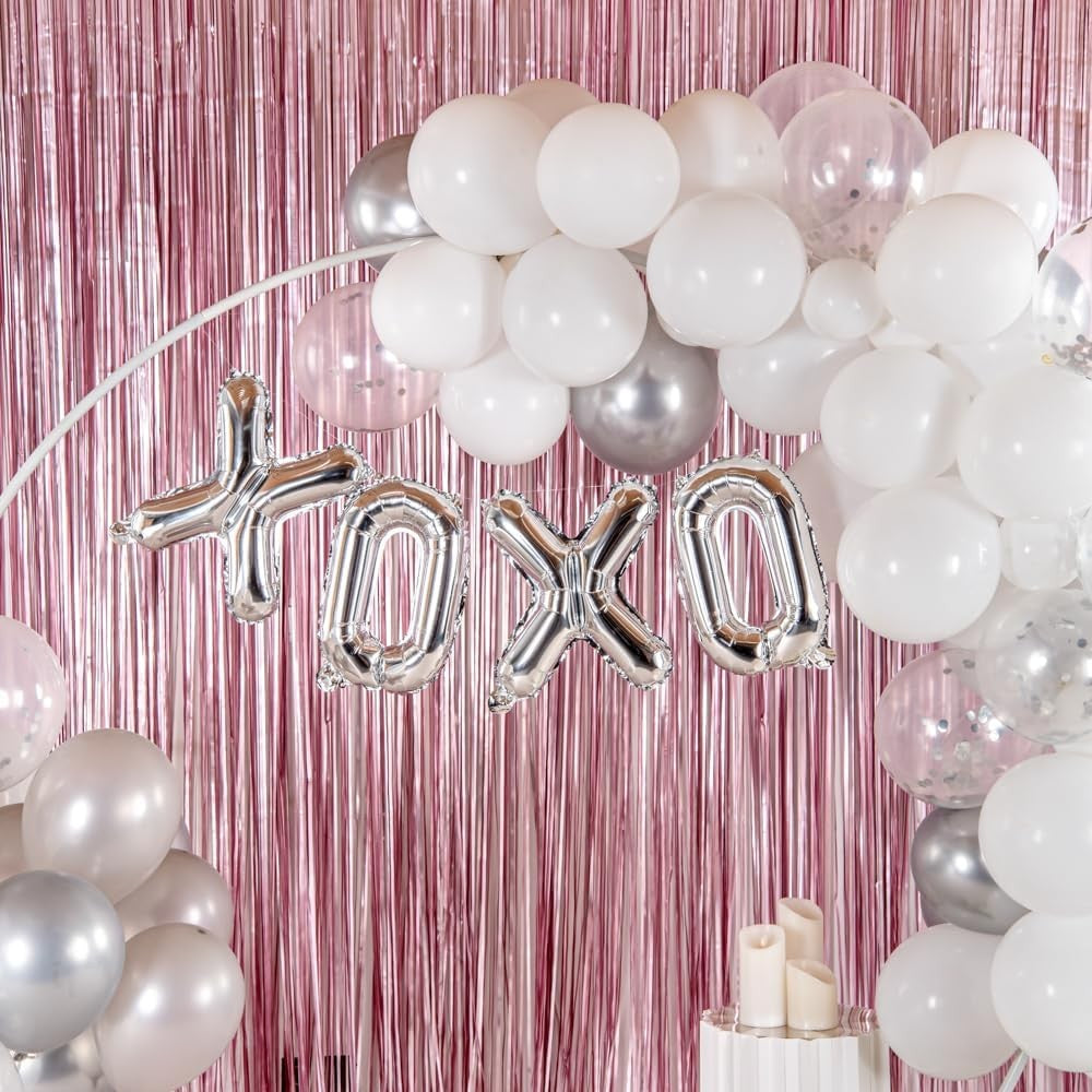 Balon Folie Metalizata Litera X, Vivimall, 80 cm, Umflati cu Heliu sau Aer, Ambalaj Individual, Pai inclus, Argintiu - vivimall.ro