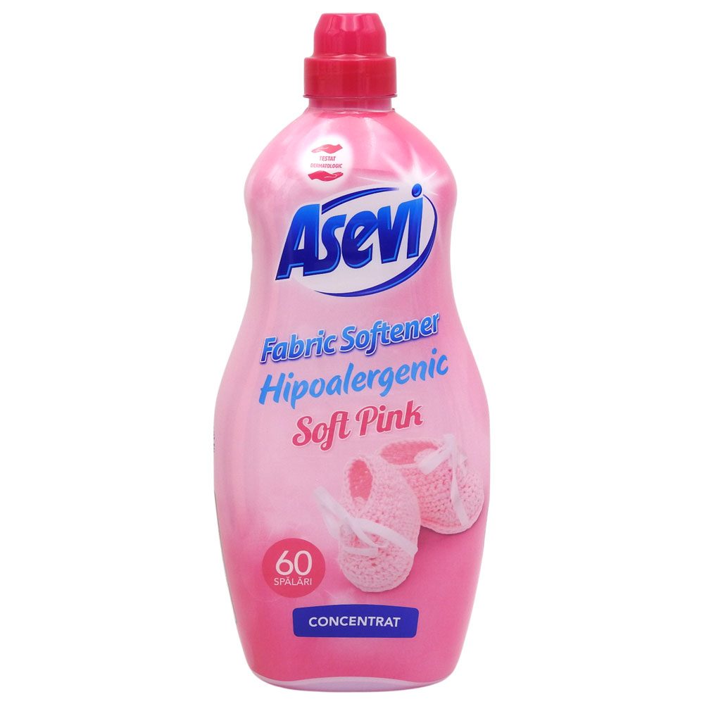Balsam pentru Rufe, Asevi, 1.5 L Concentrat Talco Rosa 60 spalari